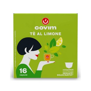 Covim Тe Al Limone 16 бр Чай с лимон на капсули съвместими с Dolce Gusto