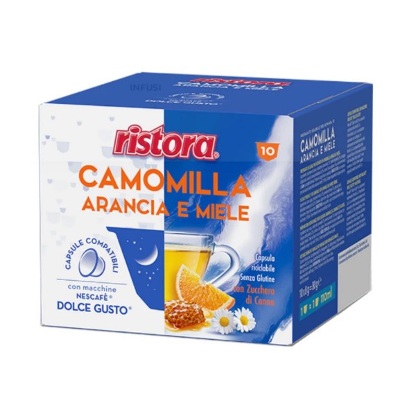 Ristora Camommilla Arancia e Miele 10 бр. капсули съвместими с Dolce Gusto