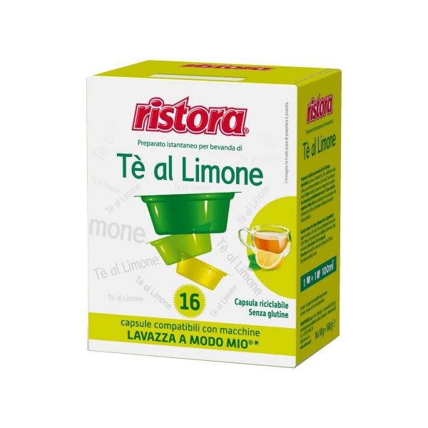 Ristora Te al Limone 16 бр. Капсули чай A Modo Mio система