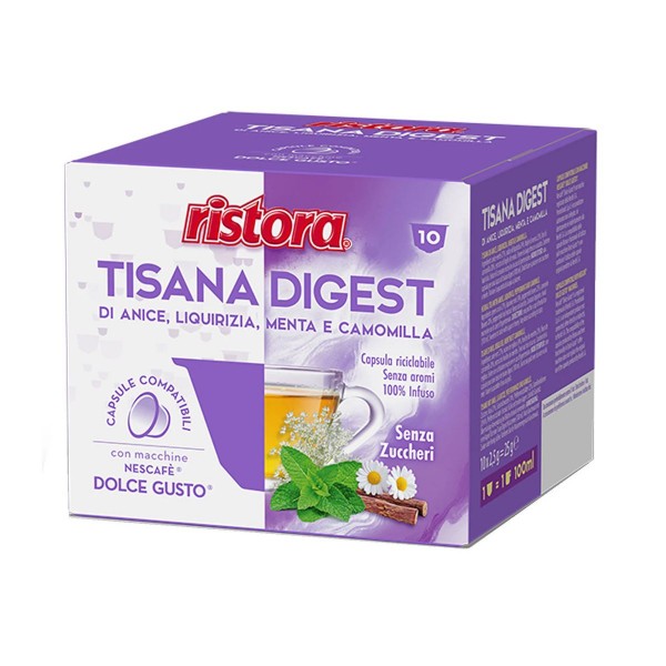 Ristora Tisana Digest 10 бр. Капсули чай Dolce Gusto