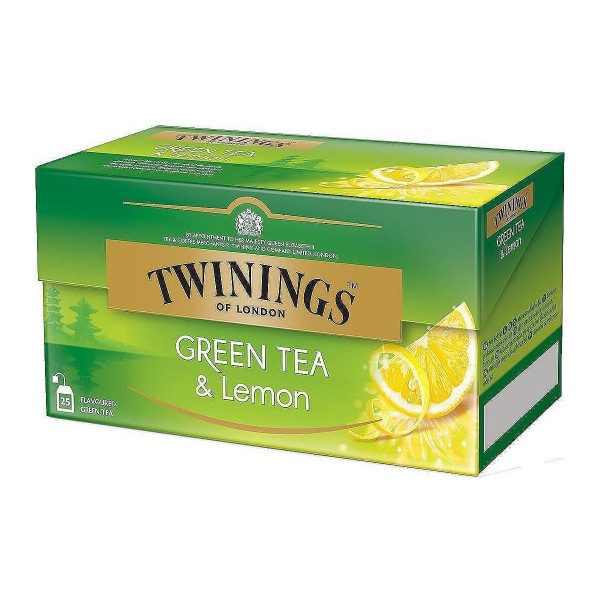 Twinings Green Tea & Lemon 25 пакетчета зелен чай