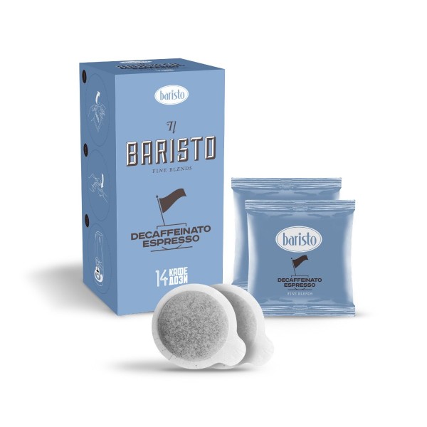Baristo Decaffeinato Espresso безкофеиново кафе монодози - 14 бр. 