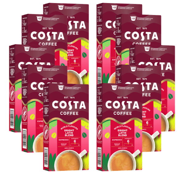Costa Coffee Nespresso Bright Blend, 10 кутии x10 капсули