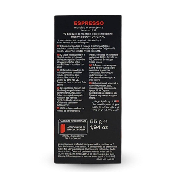 Covim Alluminio Espresso 10 бр. Кафе капсули Nespresso®