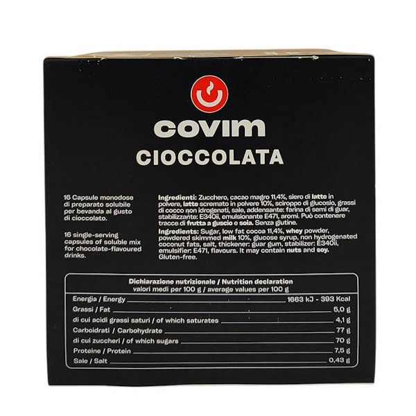 Covim Cioccolata 16 бр. кафе капсули, съвместими с Dolce Gusto