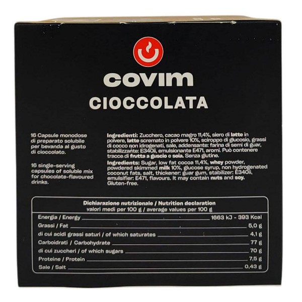 Covim Cioccolata 16 бр. кафе капсули, съвместими с Dolce Gusto