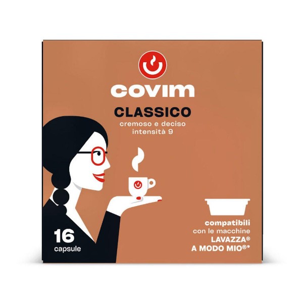 Covim Classico 16 бр Кафе на капсули съвместими с Modo Mio