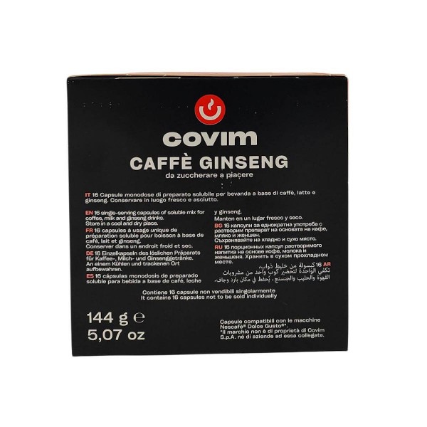 Covim Ginseng 16 бр Кафе на капсули съвместими с Dolce Gusto