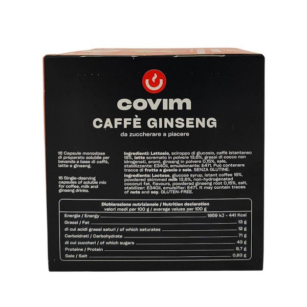 Covim Ginseng 16 бр Кафе на капсули съвместими с Dolce Gusto