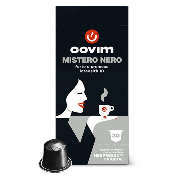 Covim Mistero Nero 30 бр. алуминиеви капсули за Nespresso® с-ма