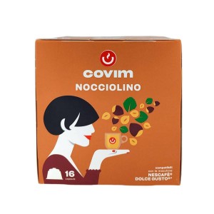 Covim Nocciolino 16 бр Кафе на капсули съвместими с Dolce Gusto