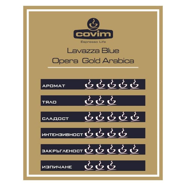 Covim Оpera Gold Arabica Кафе капсули Lavazza Blue 100 бр