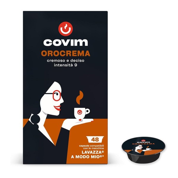 Covim Orocrema 48 бр Кафе на капсули съвместими с Modo Mio