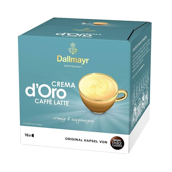 Dallmayr Crema d’Oro Latte 16 бр. кафе капсули за Dolce Gusto