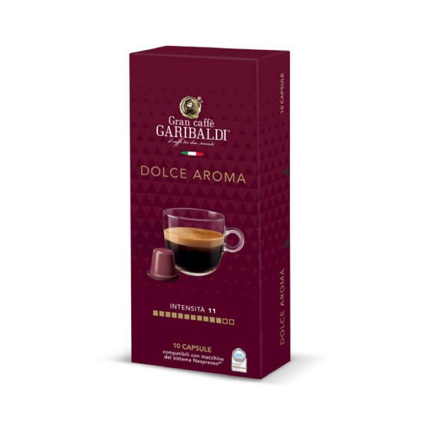 Garibaldi Dolce Aroma 10 бр – Кафе на капсули Nespresso