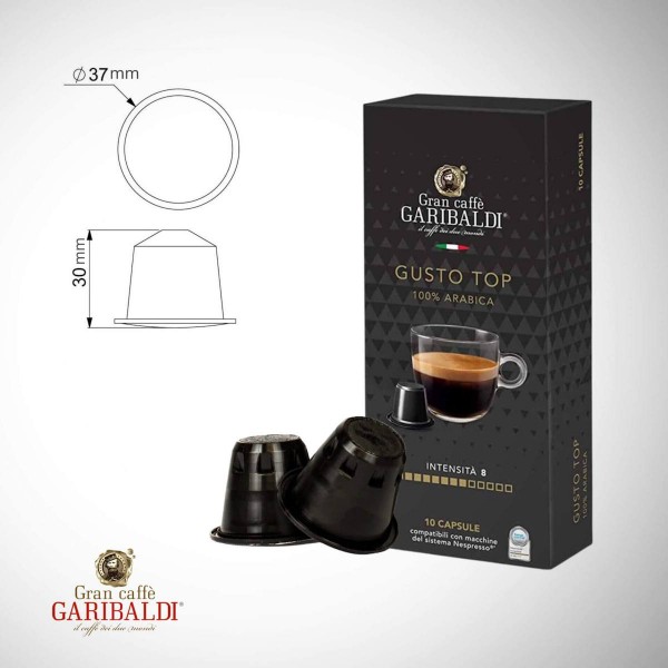 Garibaldi Gusto Top 10 бр – Кафе на капсули Nespresso