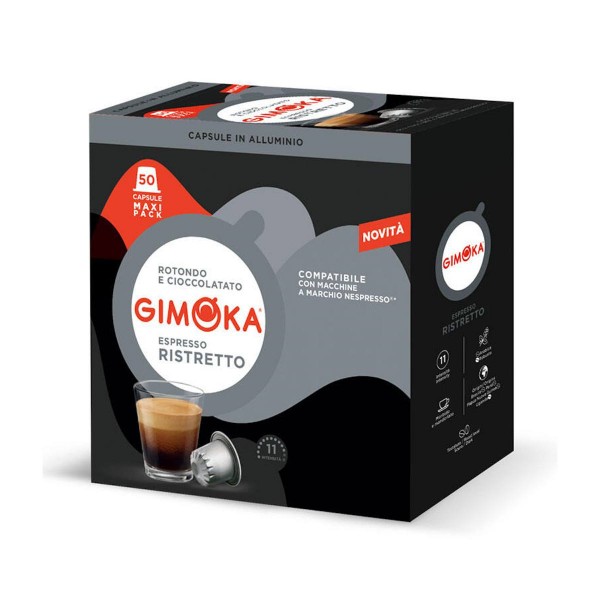 GIMOKA In Alluminio Ristretto капсули Nespresso® 50 бр