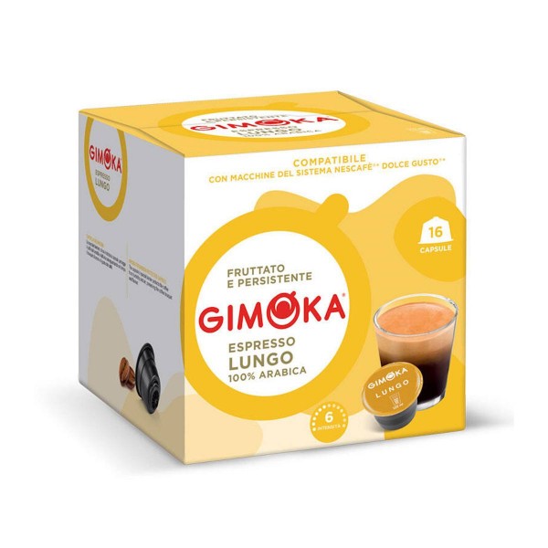 GIMOKA Lungo кафе капсули съвместими с Dolce Gusto® 16 бр