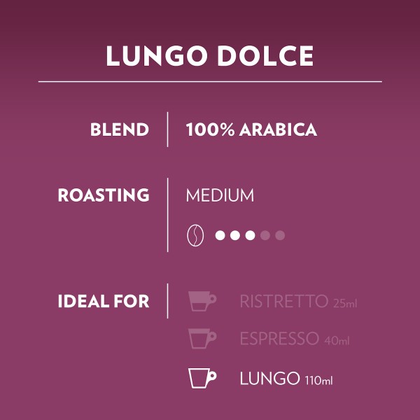 Lavazza Lungo Dolce кафе капсули A Modo Mio 16 бр.