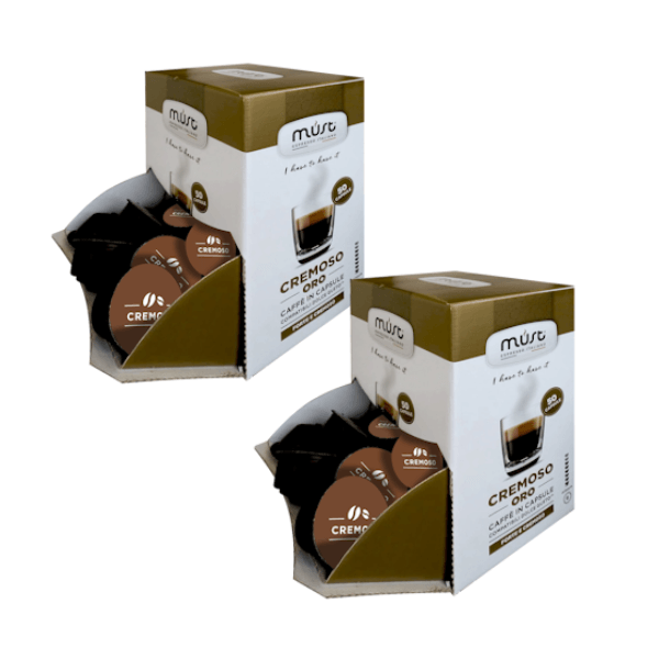 Must Cremoso ПРОМО пакет 2 х 50 бр. кафе капсули, съвместими с Dolce Gusto