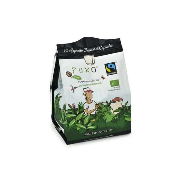 PURO Bio Chaparral 10 бр Кафе капсули Nespresso