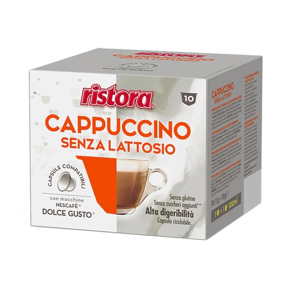 Ristora Cappuccino Senza Zucchero e Senza Lattosio Capsule 10 бр. Кафе капсули Dolce Gusto