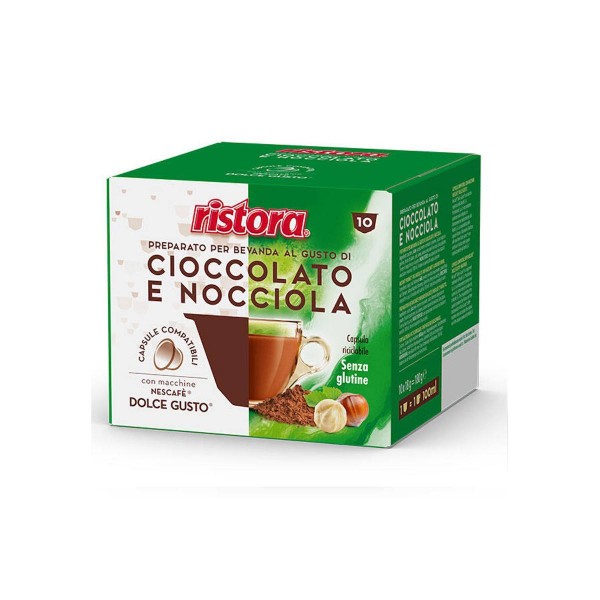 Ristora Cioccolato e nocciola 10 броя кафе на капсули Dolce Gusto