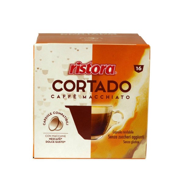 Ristora Cortado 16 бр капсули съвместими с Dolce Gusto