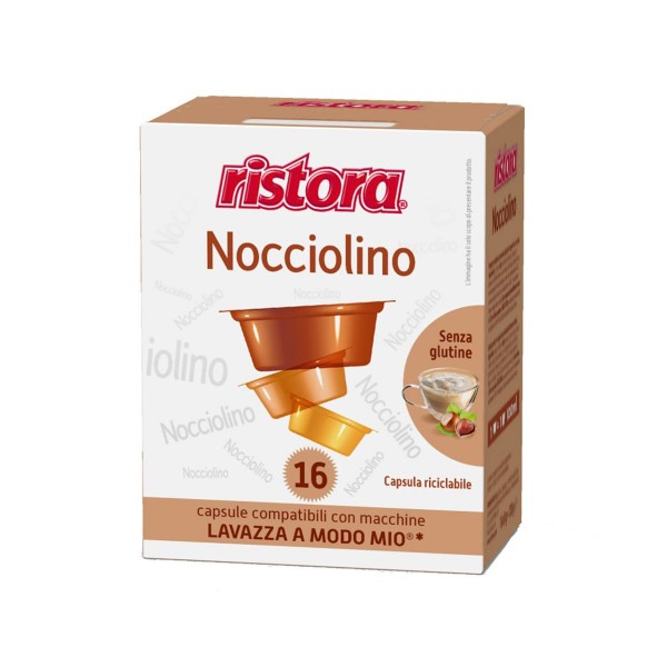 Ristora Nocciolino 16 бр. Кафе капсули A Modo Mio система