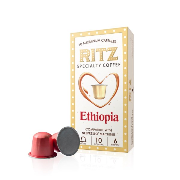 RITZ Specialty Coffee Етиопия Абисиния, 10 бр. Nespresso® съвместими капсули