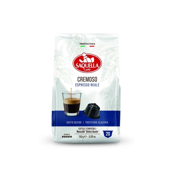 Saquella Cremoso 20 бр. капсули, съвместими с Dolce Gusto система