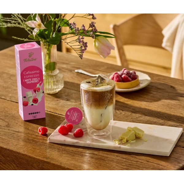Tchibo Cafissimo Flavoured Espresso White Choc & Raspberry кафе капсули 10 бр.