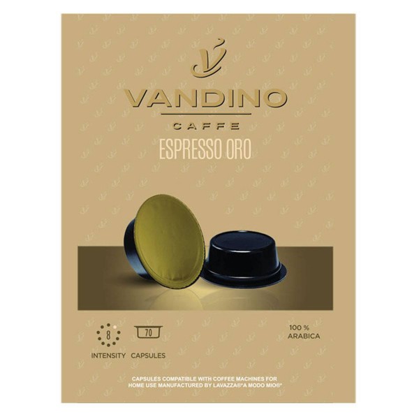 Vandino Espresso Oro – кафе на капсули A Modo Mio 70 бр.