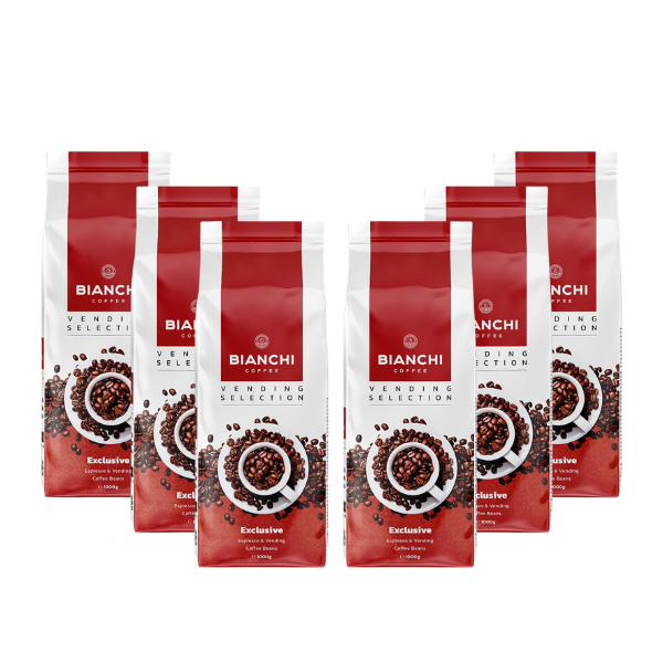 Bianchi Vending Exclusive 1 кг. Промо пакет: 6 бр. кафе на зърна