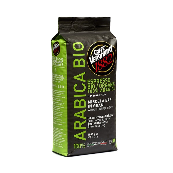 Кафе на зърна Caffe Vergnano 1882 100% Arabica BIO Organic 1 кг
