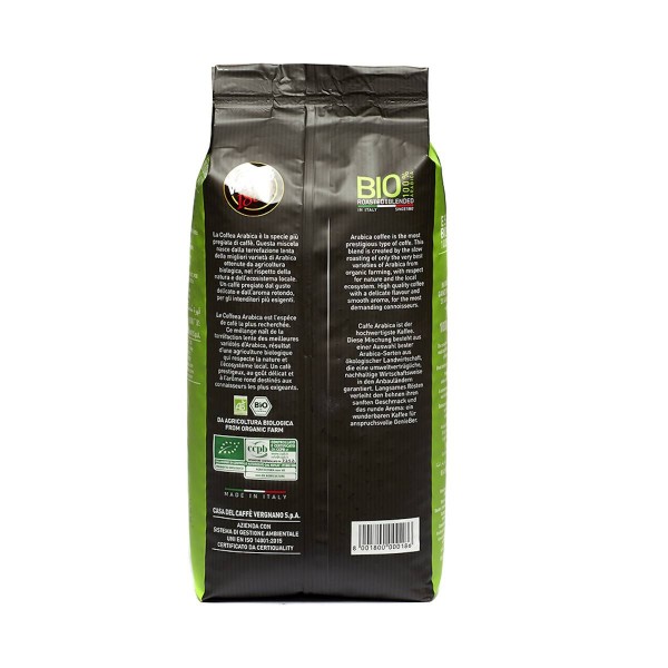 Кафе на зърна Caffe Vergnano 1882 100% Arabica BIO Organic 1 кг
