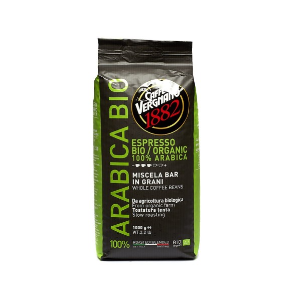 Кафе на зърна Caffe Vergnano 1882 100% Arabica BIO Organic 1 кг
