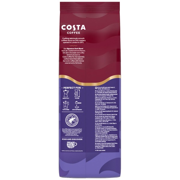Costa Coffee Signature Blend Dark кафе на зърна 1кг