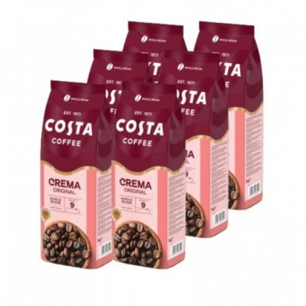 Costa Coffee Crema Blend кафе на зърна 6 пакета х 500 г.