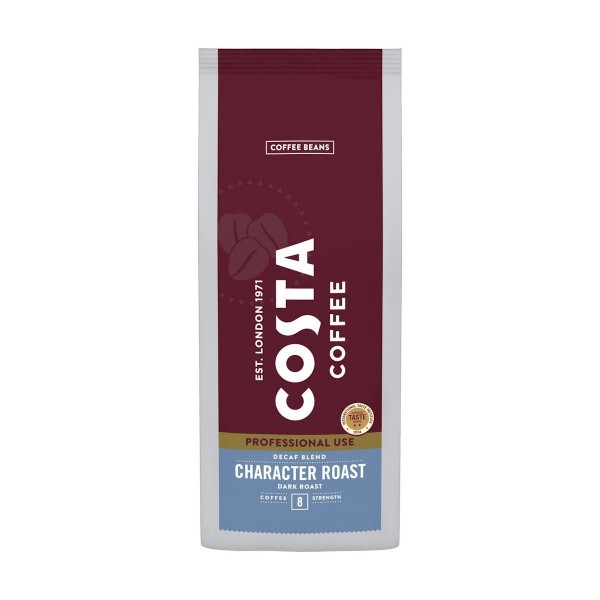 Кафе на зърна Costa Coffee Professional Decaf Character Roast 500 г