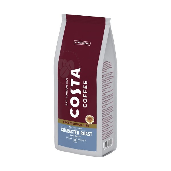 Кафе на зърна Costa Coffee Professional Decaf Character Roast 500 г