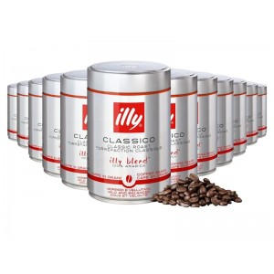 Промо пакет 12 бр. (3 кг): illy Espresso Classico, кафе на зърна 250 г