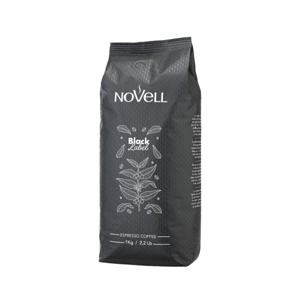 NOVELL Black Label кафе на зърна, 1 кг. 