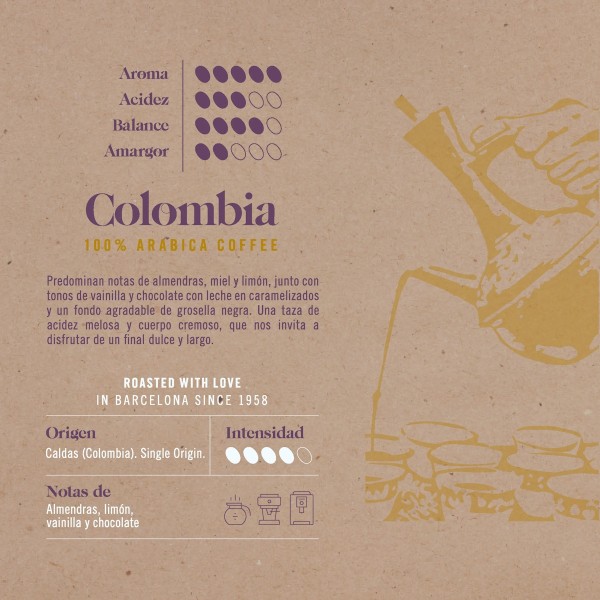 NOVELL Colombia Atelier кафе на зърна, 500 г
