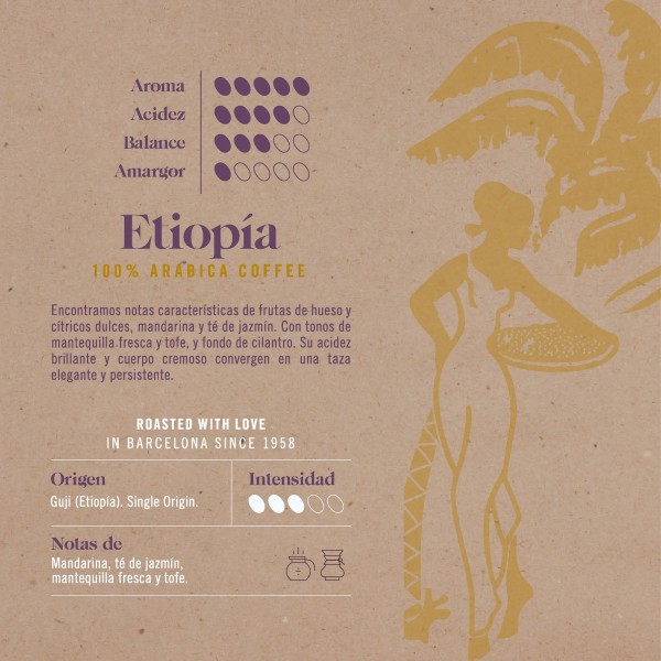 NOVELL Etiopia Atelier кафе на зърна, 500 г.