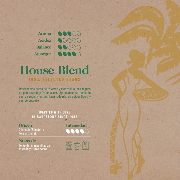 NOVELL House Blend Atelier кафе на зърна, 500 г