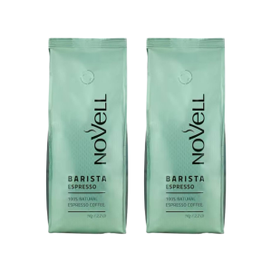 NOVELL Barista Espresso ПРОМО ПАКЕТ: 2 бр (2 кг) кафе на зърна 1 кг