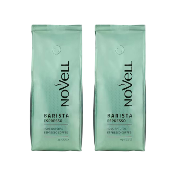 NOVELL Barista Espresso ПРОМО ПАКЕТ: 2 бр (2 кг) кафе на зърна 1 кг