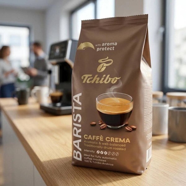 Tchibo Barista Caffe Crema кафе на зърна 1 кг.