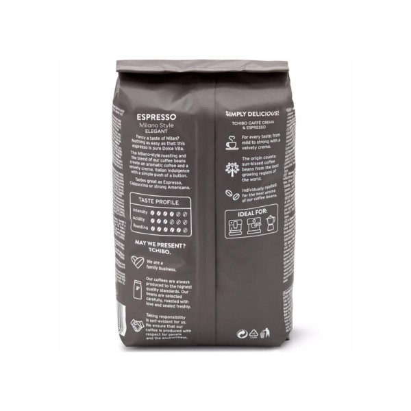 Tchibo Espresso Milano Style кафе на зърна 500 г.